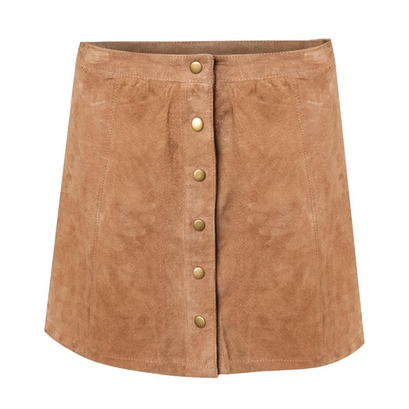 Dex Dresses & Skirts - DEX A-LINE MINI VEGAN SUEDE SKIRT